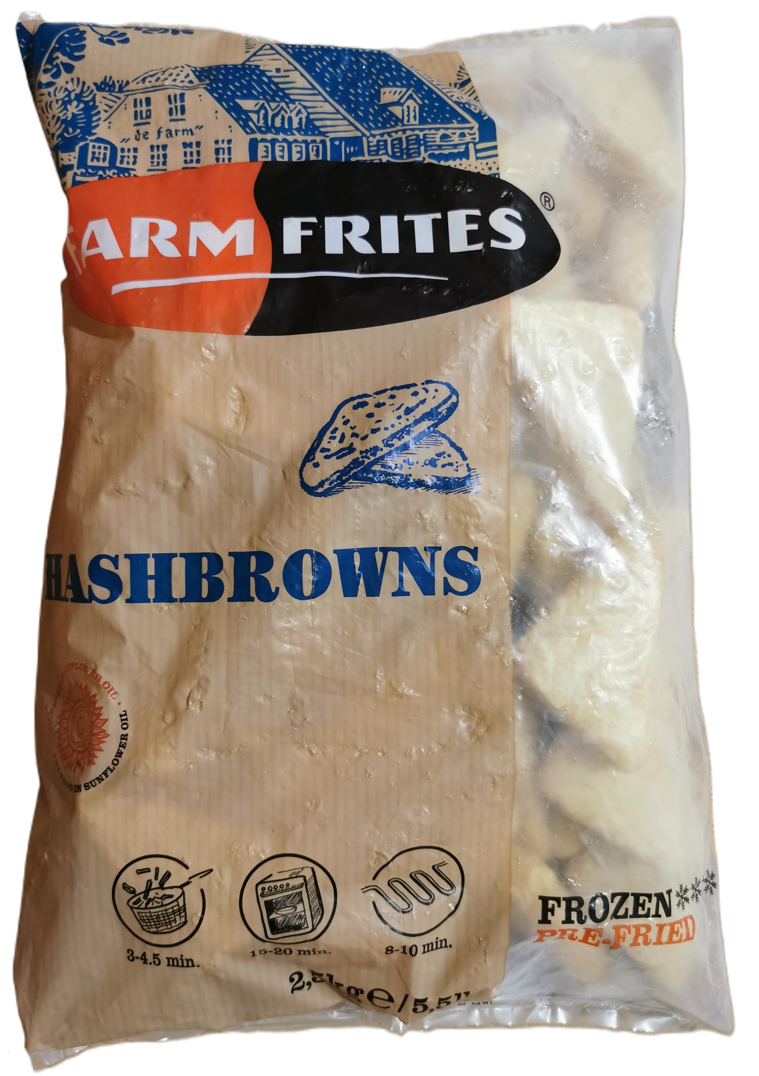 Röszti háromszög 2,5 kg Owenable Hasbrowns FARM FRITES mirelit