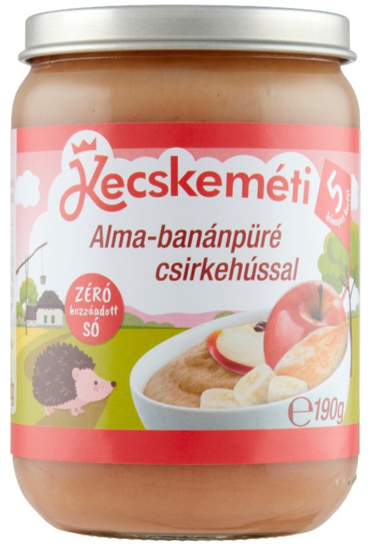 Bébiétel alma-banánpüré csirkehússal 190 g (5hó) HIPP