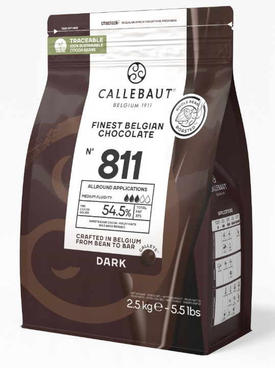 Étcsoki bevonó extra sötét 54,5% 2,5 kg CALLEBAUT (811NV)