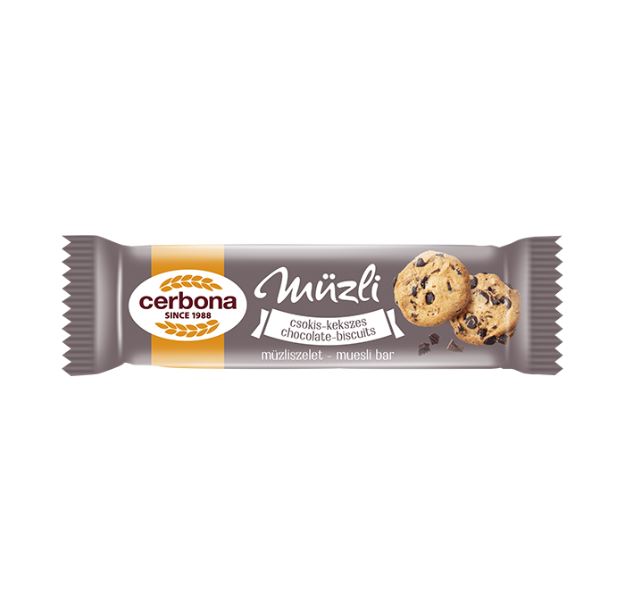 Cerbona müzli szelet kekszes-csokoládás 20 g 