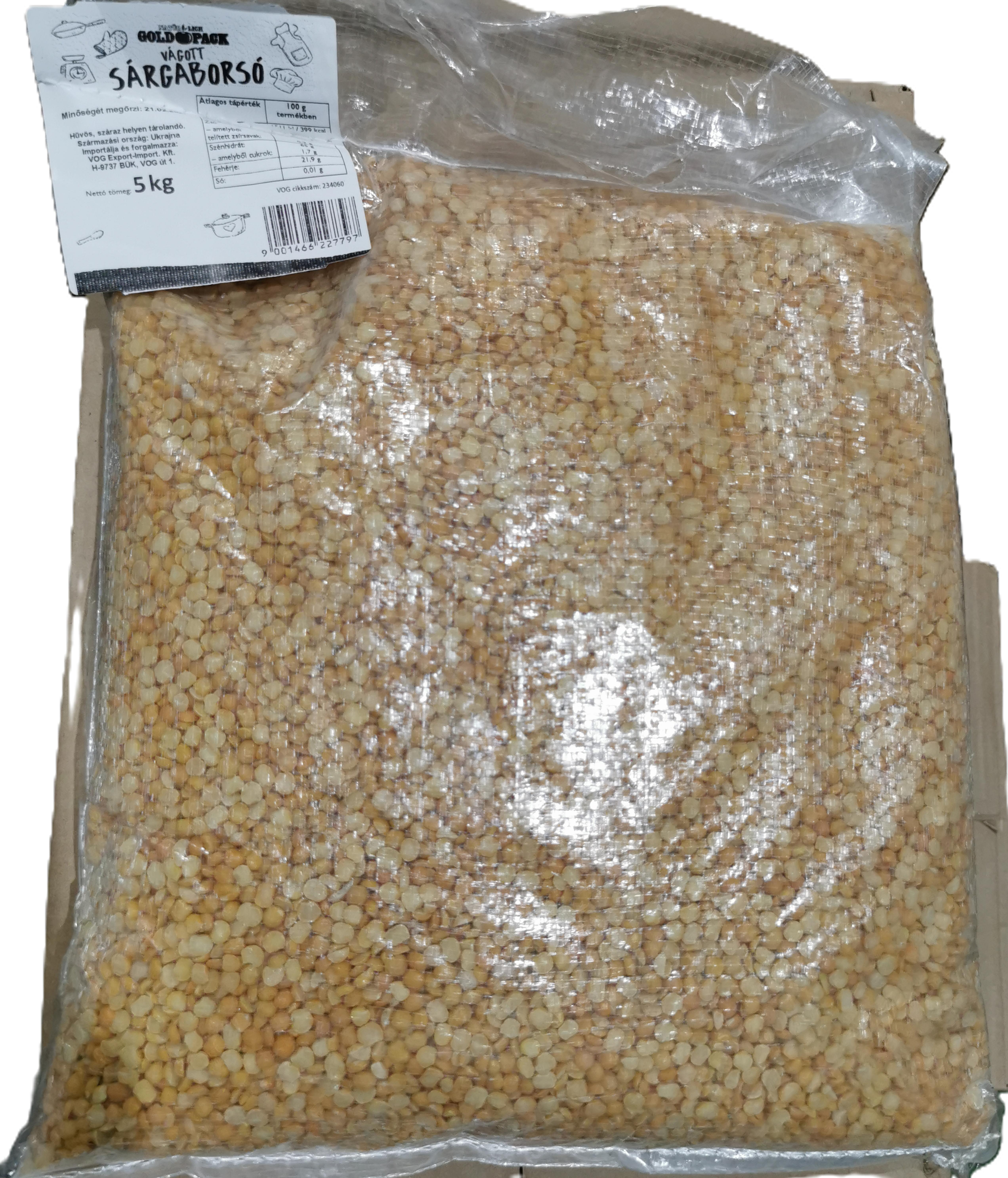 Sárgaborsó felezett 5 kg Gold Pack