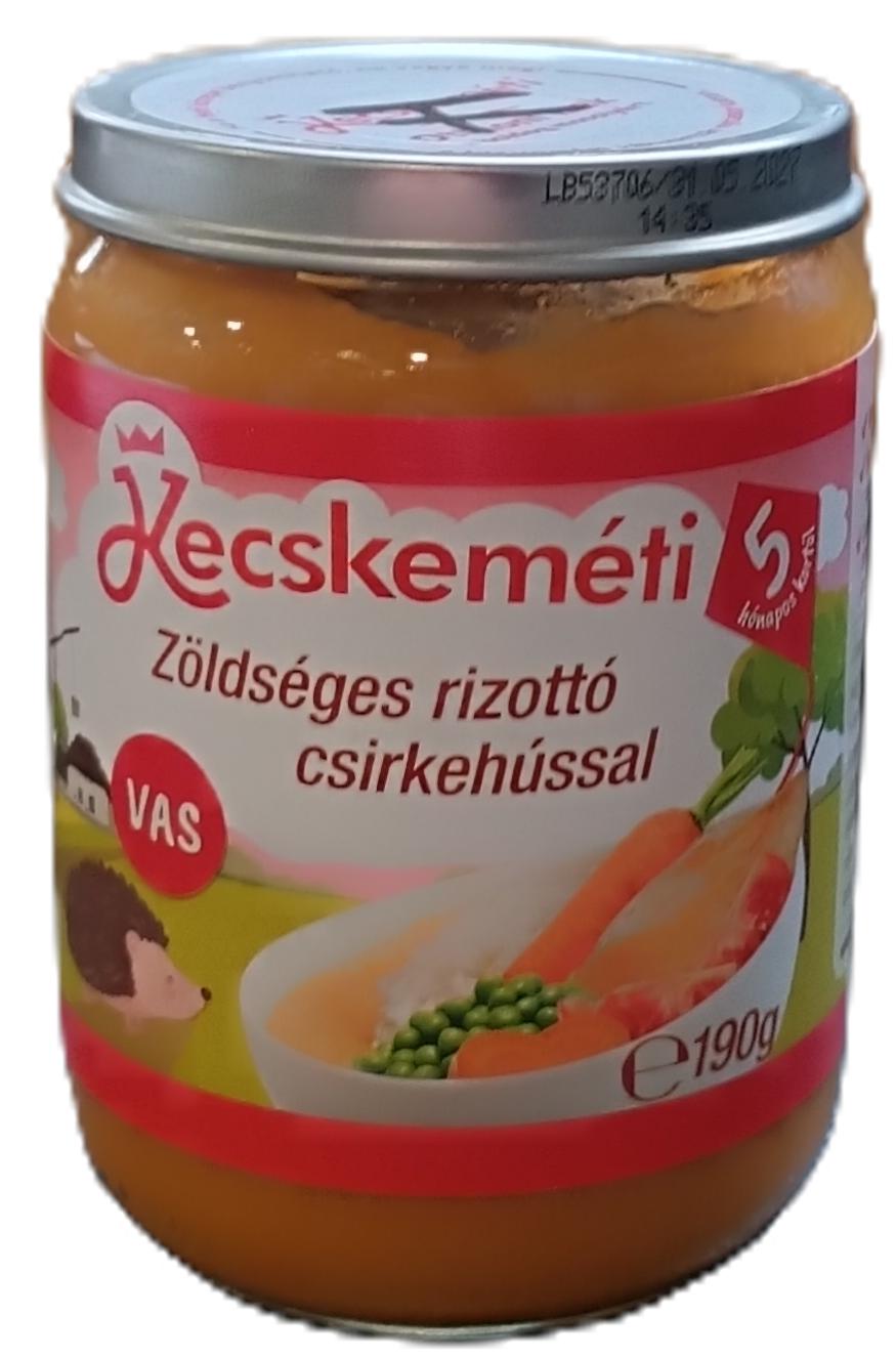 Bébiétel zöldséges rizottó csirkehússal 190 g (5hó) Kecskeméti/HIPP/KREL