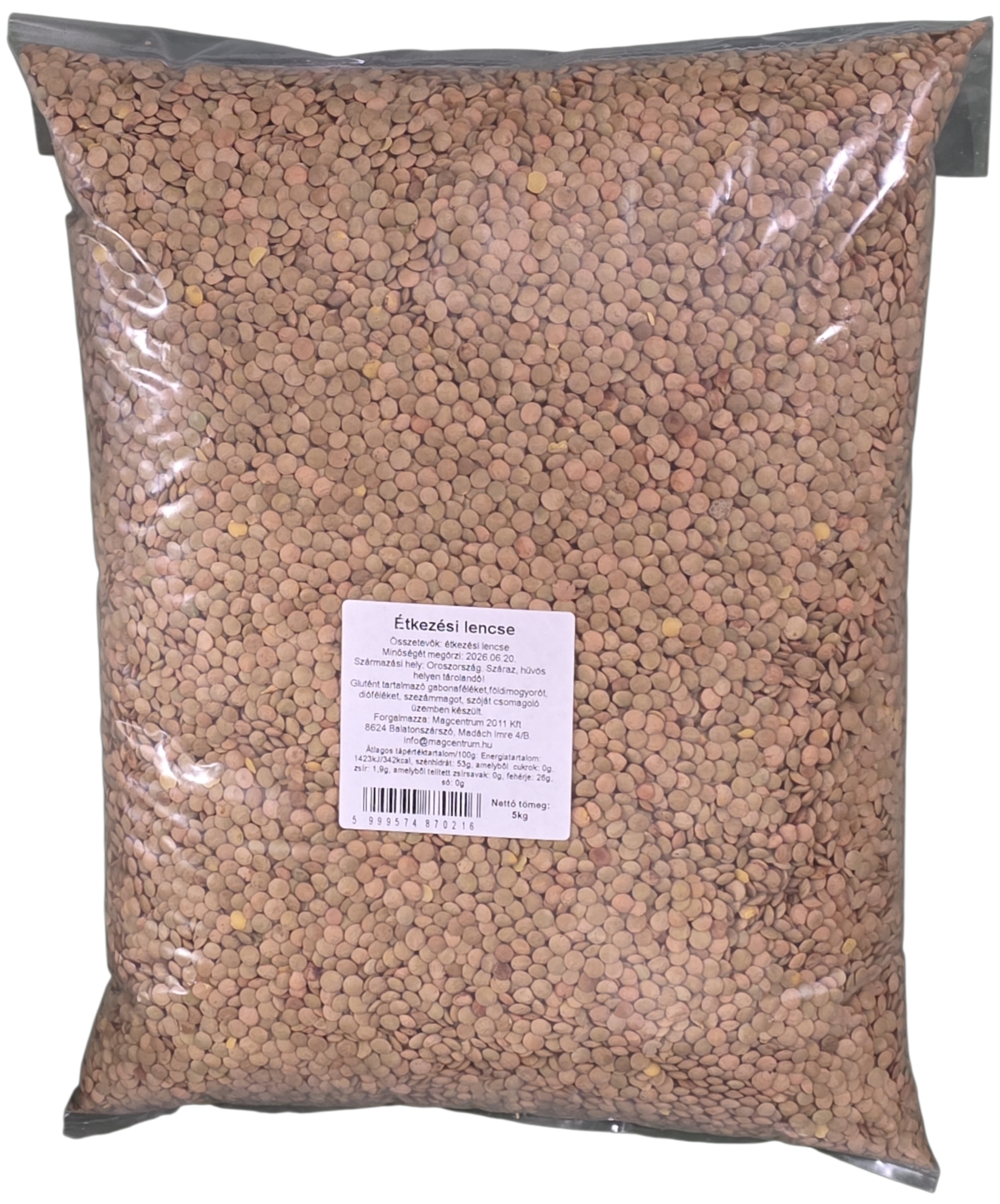 Lencse száraz 5 kg HEALTH EXPERT