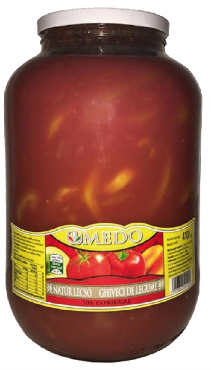 Lecsó natúr 30% üveges 4.250/4.200 ml REGE