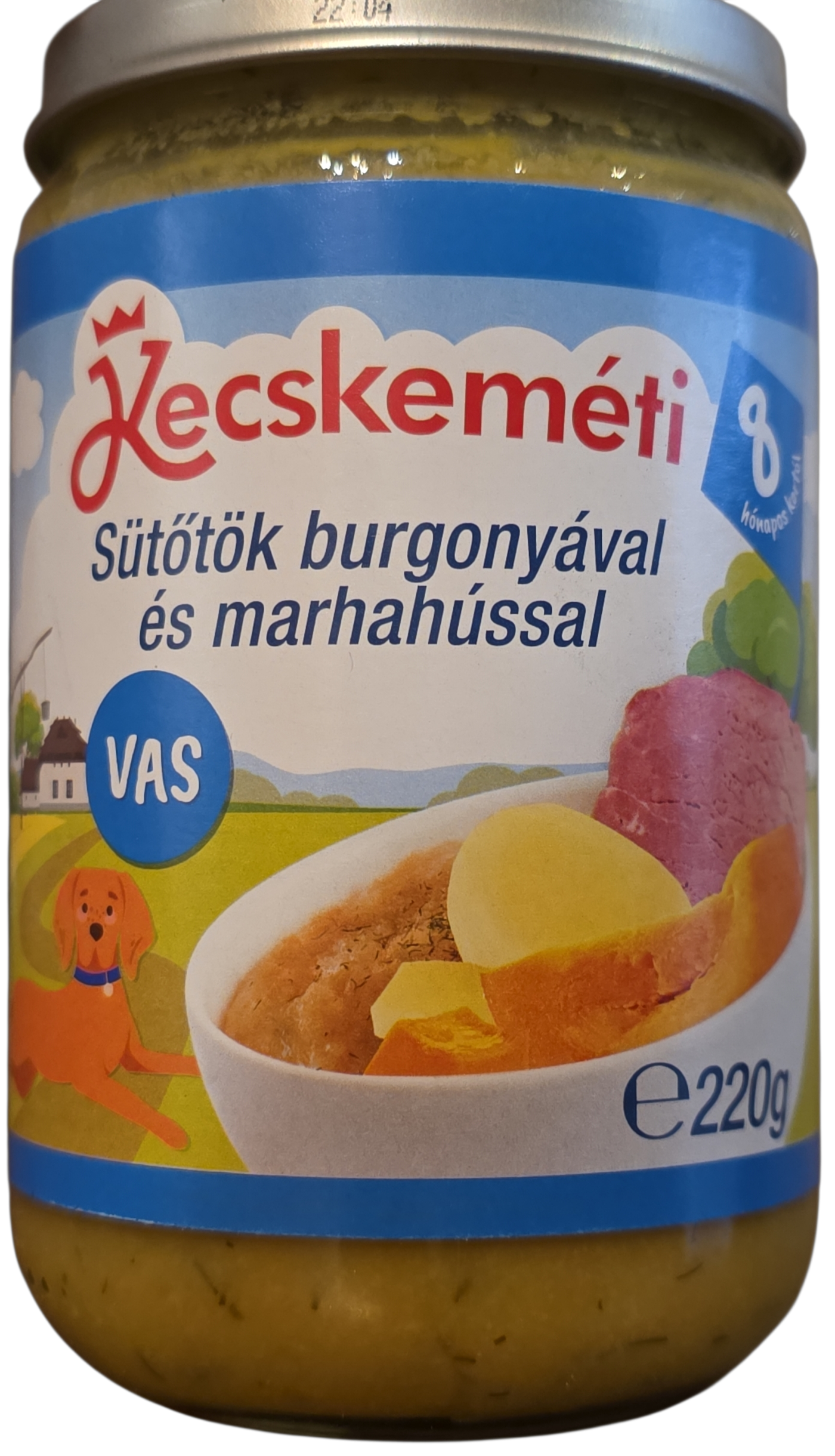 Bébiétel sütőtök burgonyával és marhahússal 220 g (8hó) Kecskeméti/HIPP/KREL