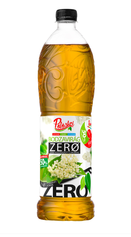 Pölöskei bodza szörp 50 % zero 1 l DRS PET