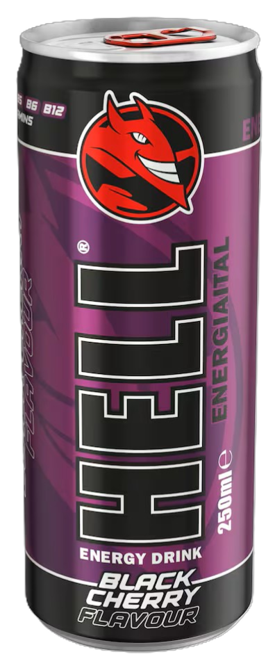 HELL energiaital Black Cherry 250 ml