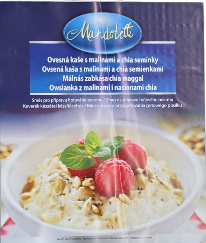 Zabkása málnás chia maggal 6,25 kg (5 X 1,25 kg) MANDOLETTI