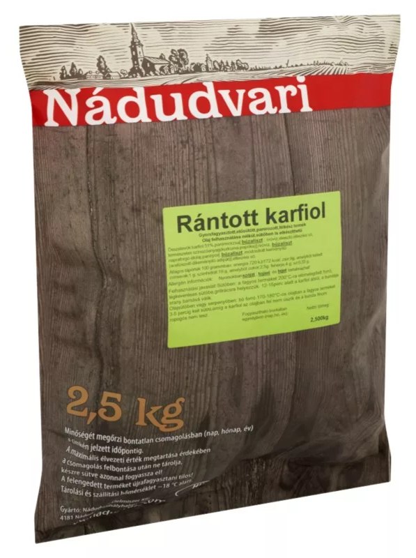 Panírozott karfiol 2,5 kg NÁDUDVARI mirelit