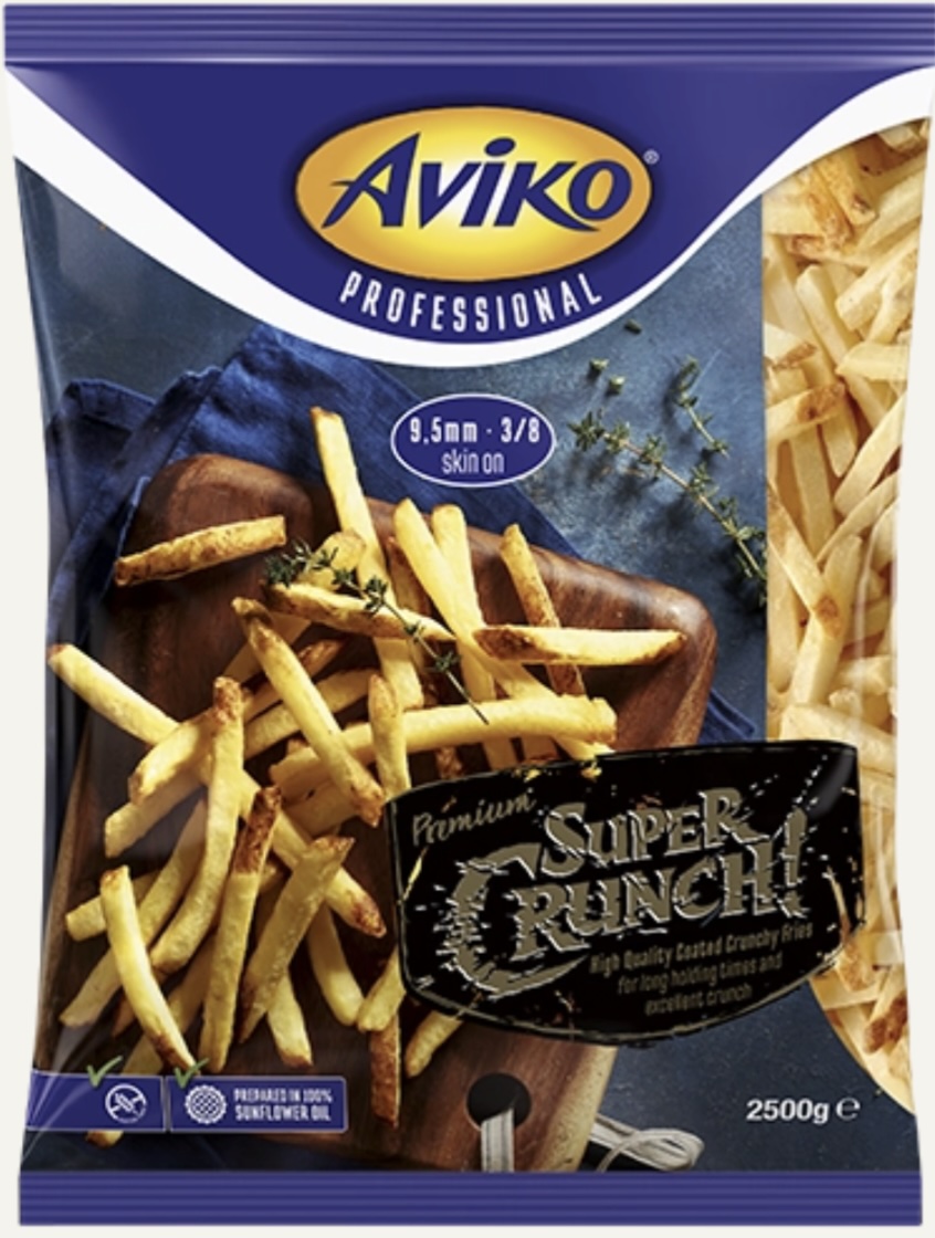Hasábburgonya Super Crunch 9,5 mm 2,5 kg AVIKO mirelit