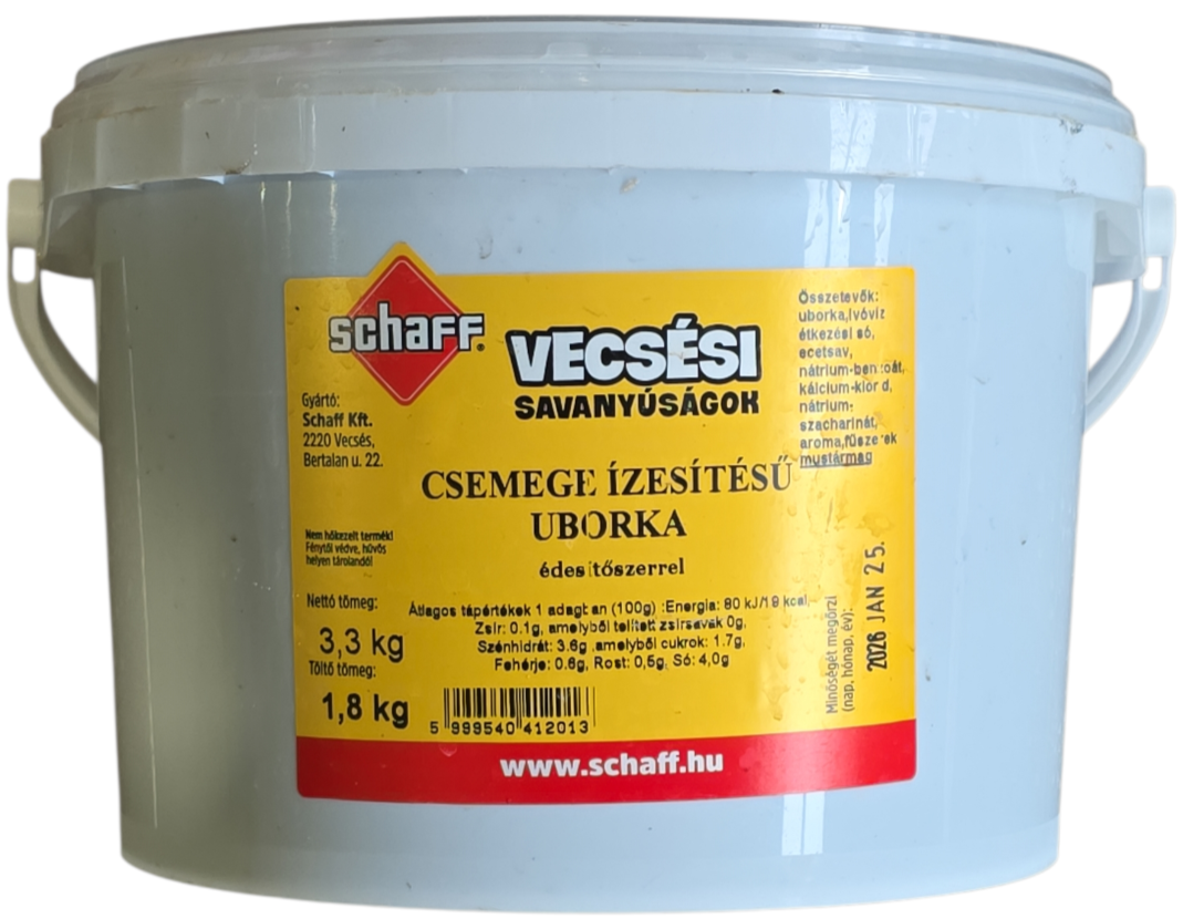 Savanyú csemege uborka (17/10 kg)