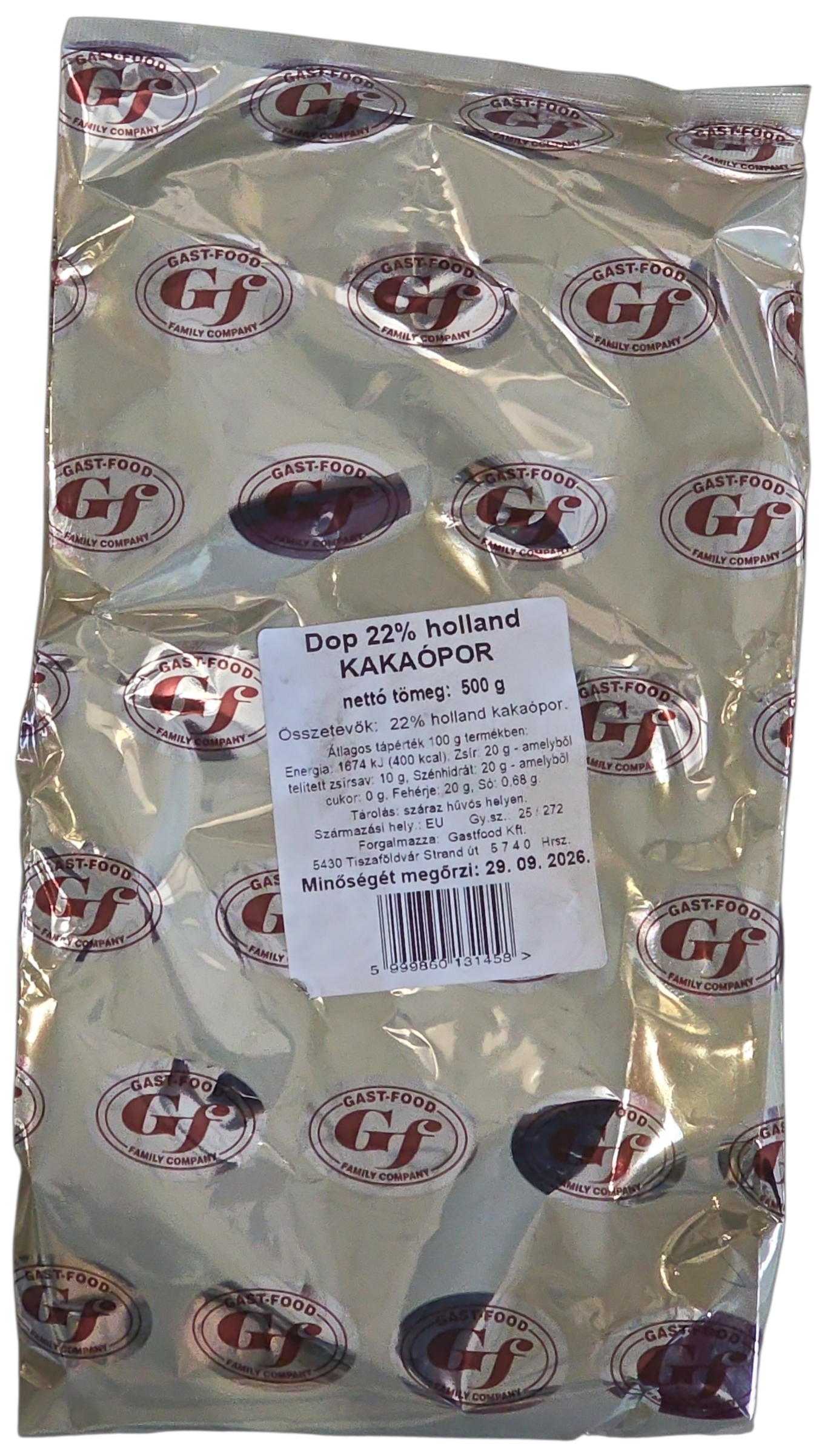 Kakaópor Holland Dop (20-22%) 500 g GAST-FOOD