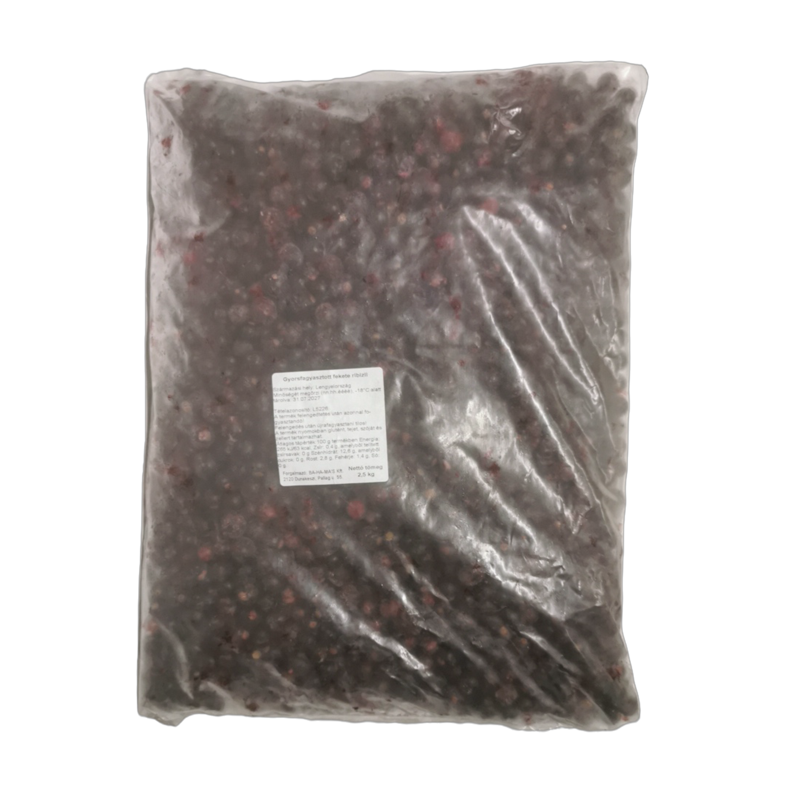 Ribizli fekete 2,5 kg mirelit