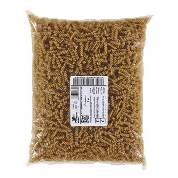 Fusilli (orsó) teljes kiörlésű 5 kg VITA PASTA