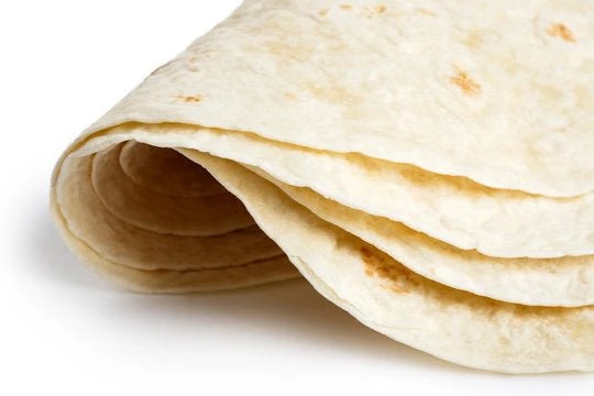 Tortilla lapok 21 cm kukoricás  (10 db/csom.) (20 csom/#) mirelit