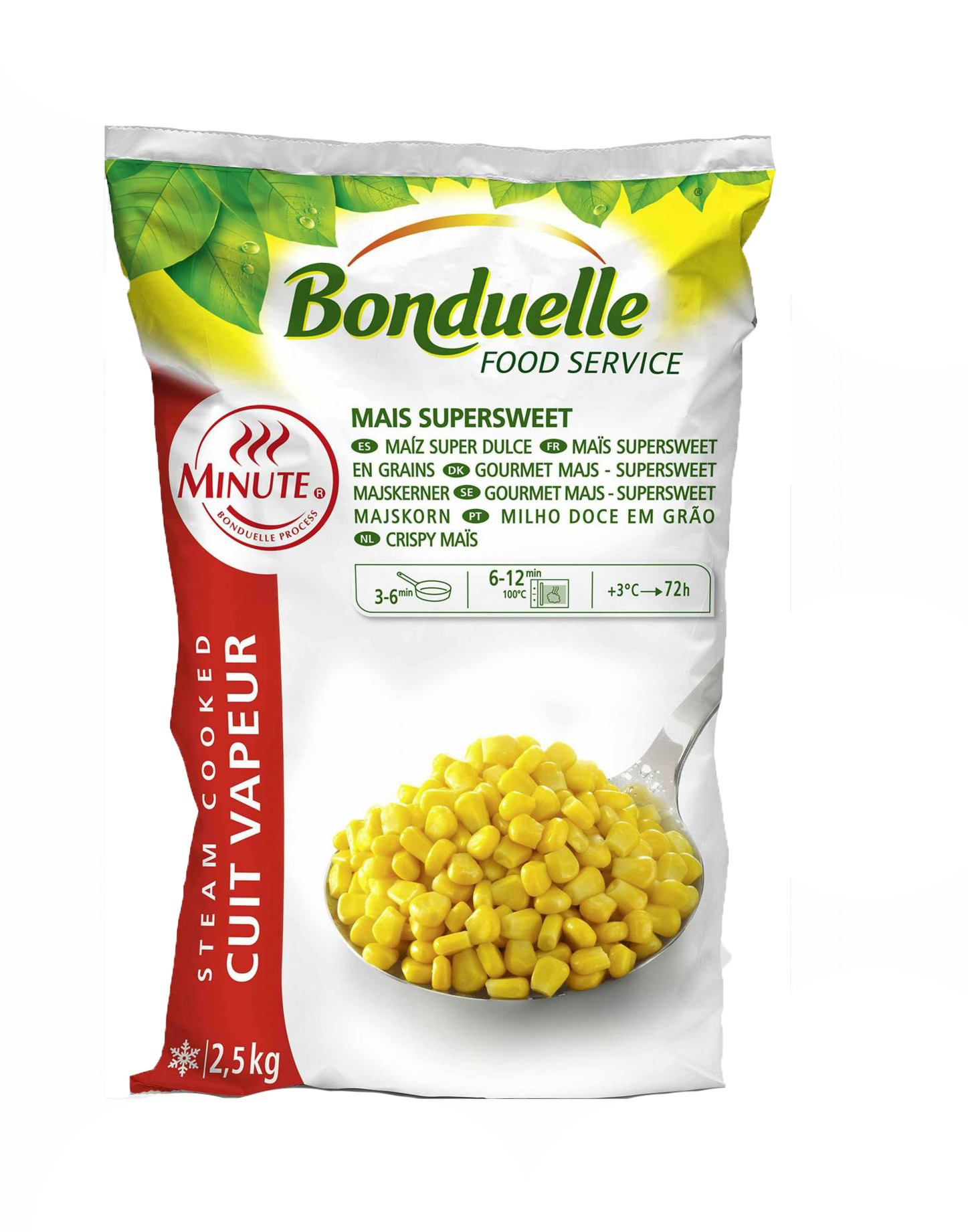 Kukorica morzsolt 2,5 kg BONDUELLE mirelit