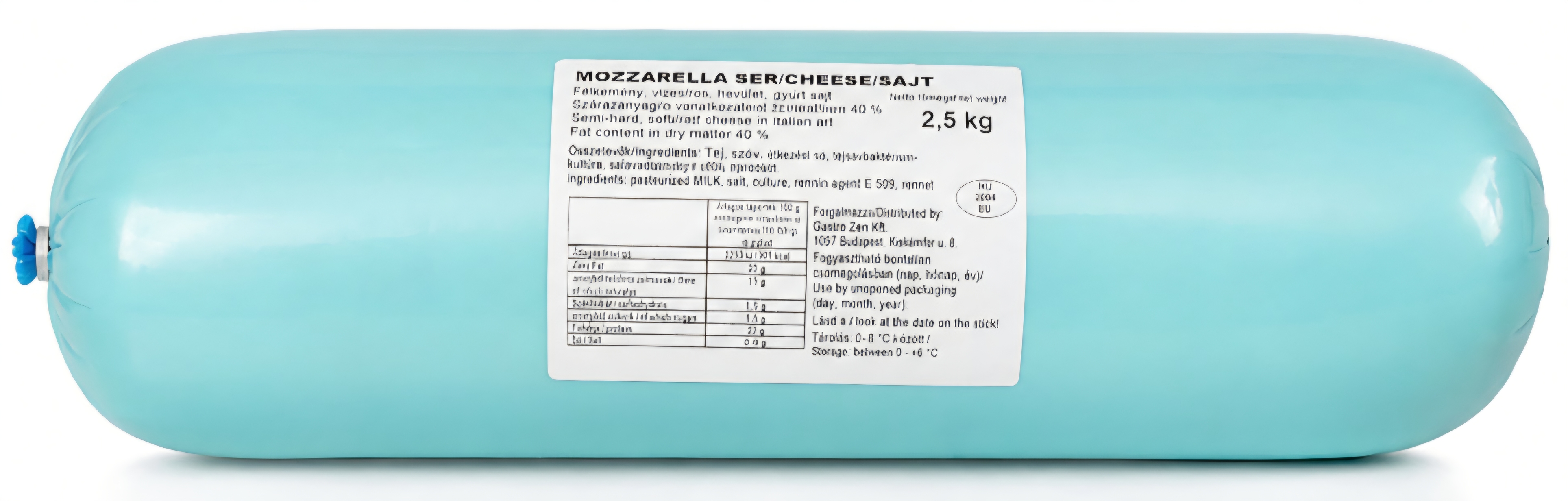 Mozzarella sajt 2,5 kg SER