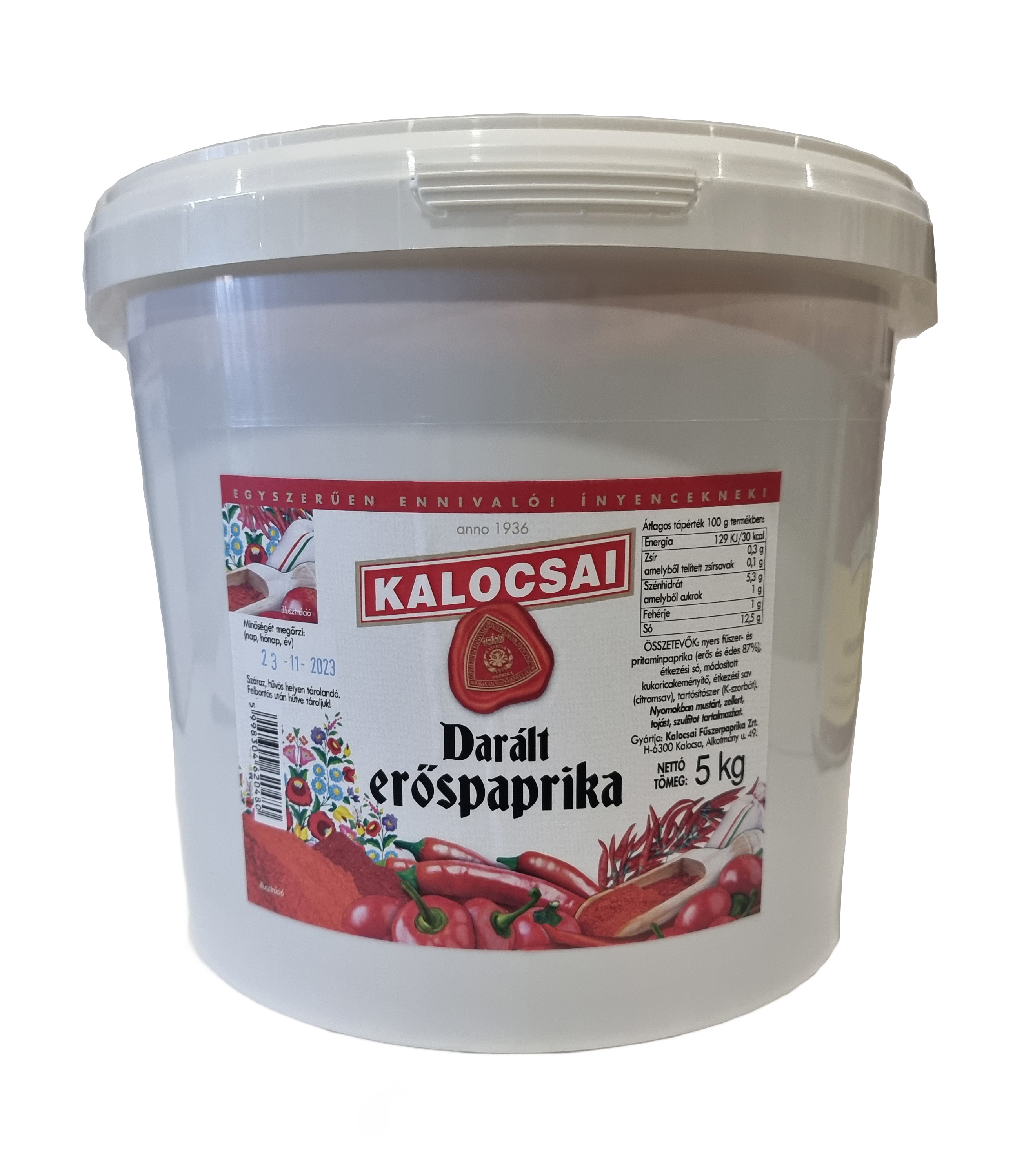 Paprika csípős darált 5 kg KALOCSAI