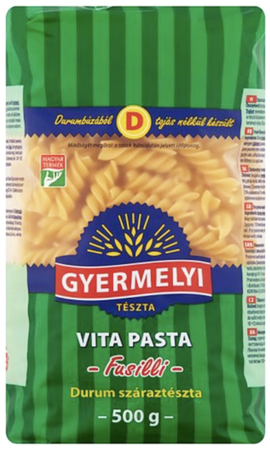 Fusilli (orsó) 500 g VITA PASTA