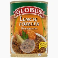 Lencsefőzelék kolbásszal 400 g GLOBUS