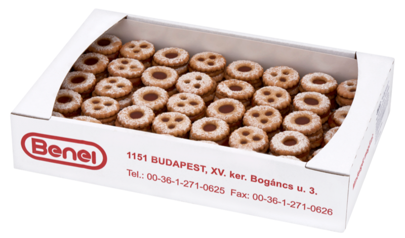 Kis Linzer koszorú édes teasütemény 2,5 kg BENEI