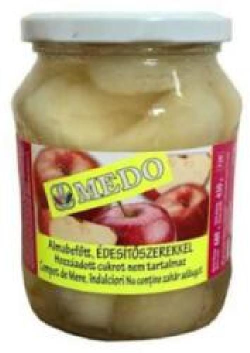 Almabefőtt hozzáadott cukor nélkül 680/430 g MEDO