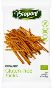 Ropi sós gluténmentes 45 g (26 db/#) BIOPONT