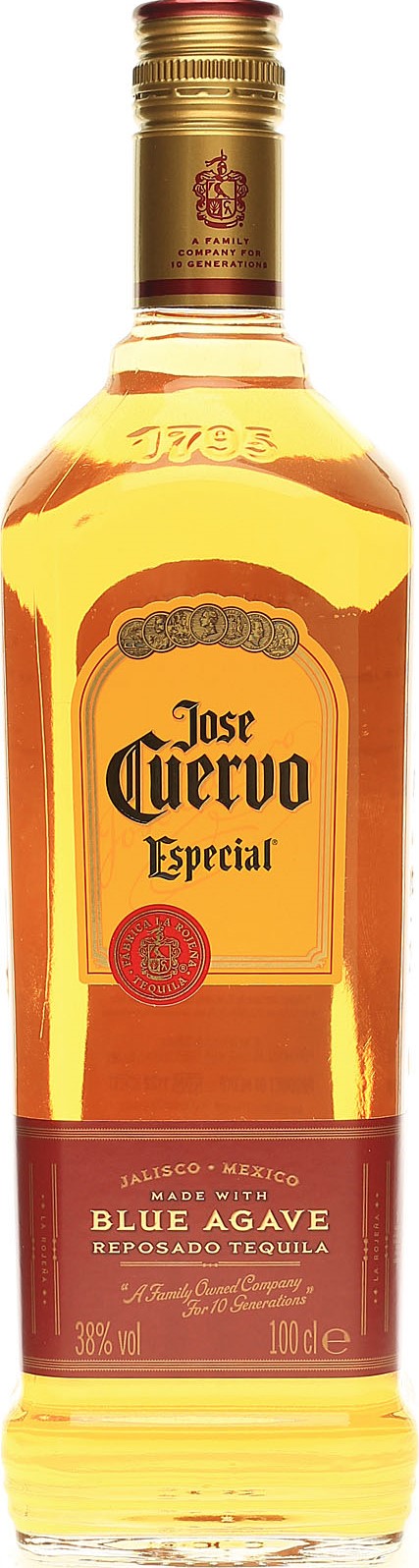 T Jose Cuervo GoldTequila 38% 1 l DRS