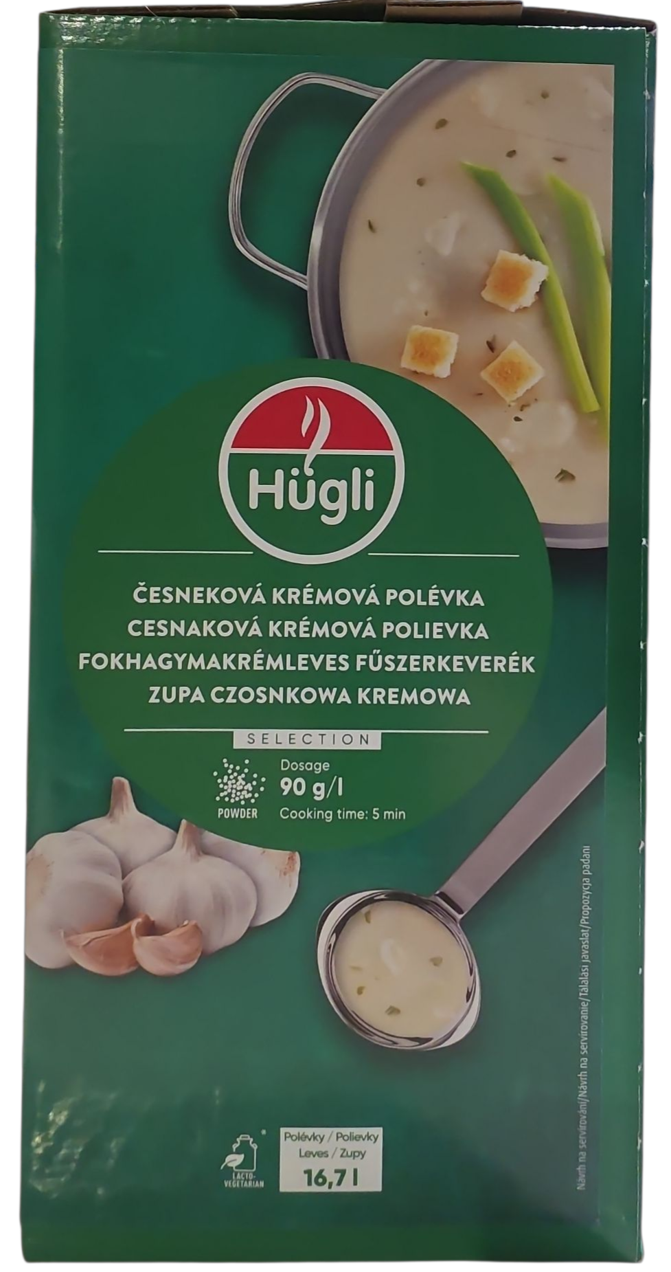Fokhagyma krémleves glutam. nélk. 1,5 kg HÜGLI