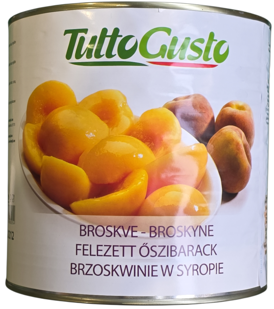 Őszibarack felezett 2.600 g HÜGLI