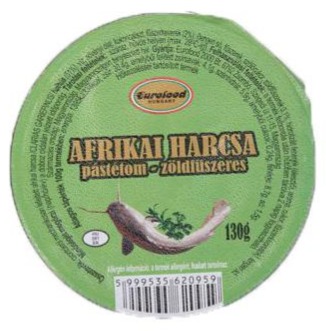 Harcsapástétom zöld fűszeres 50 g EUROFOOD
