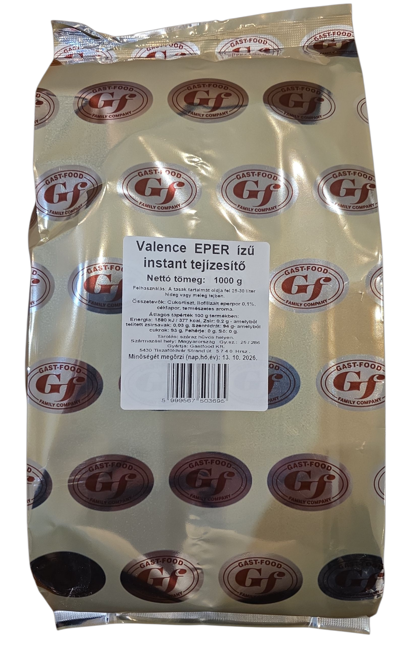 Gast-Food eper ízű instant tejízesítő 1.000 g KREL
