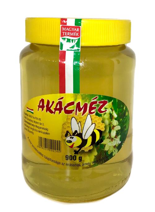Akácméz üveges 900 g