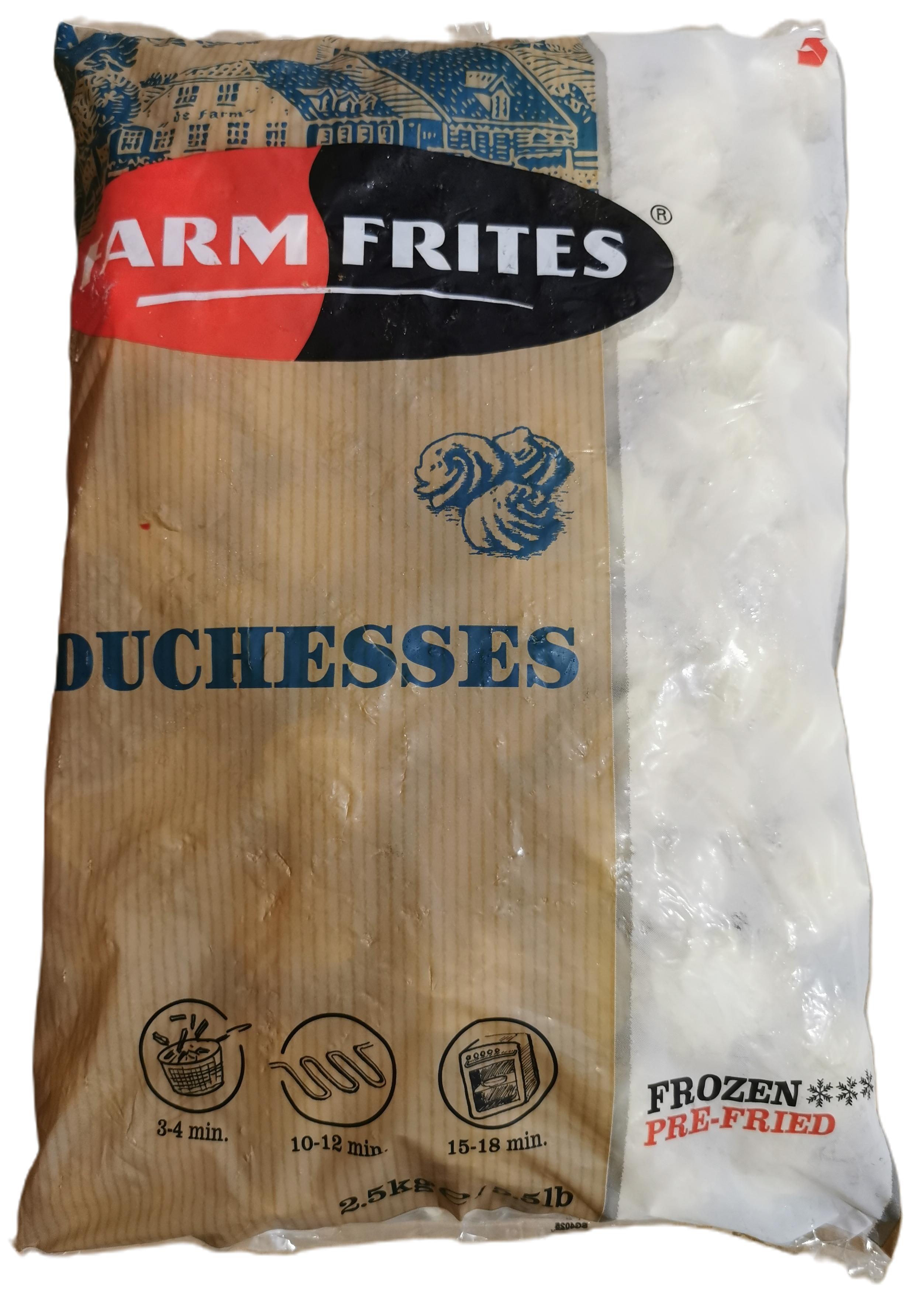 Hercegnőburgonya 2,5 kg Duchesses FARM FRITES mirelit