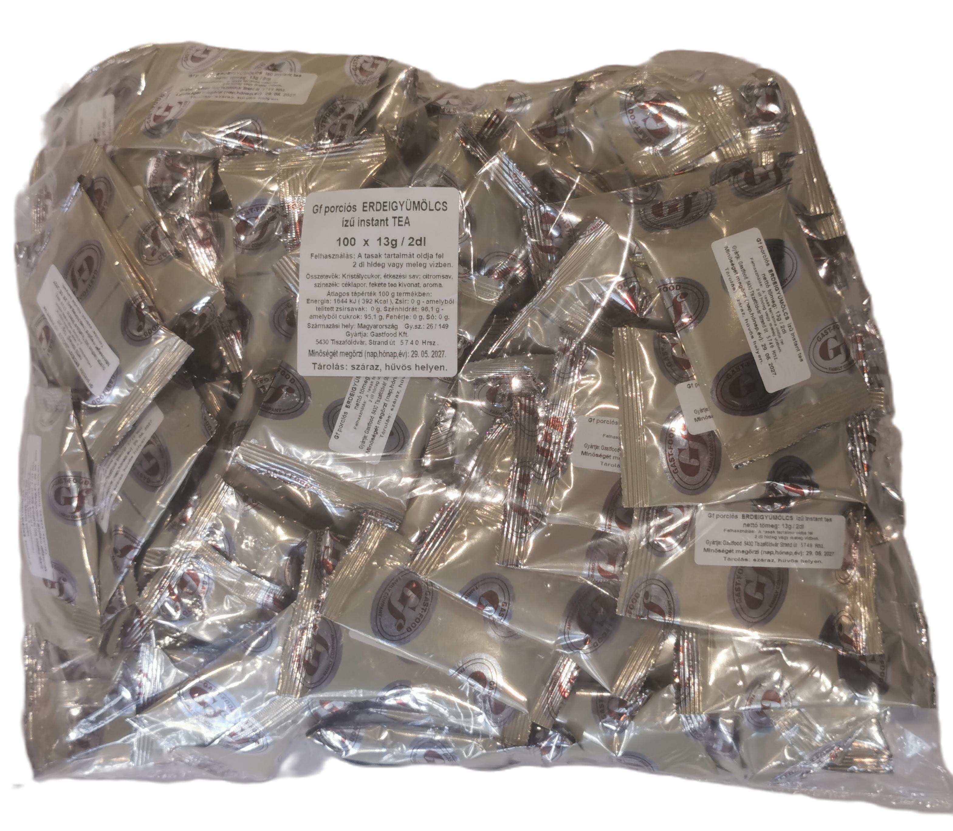 Gast-Food instant tea erdei gyümölcs ízű porciós (100 X 13 g / 2 dl)