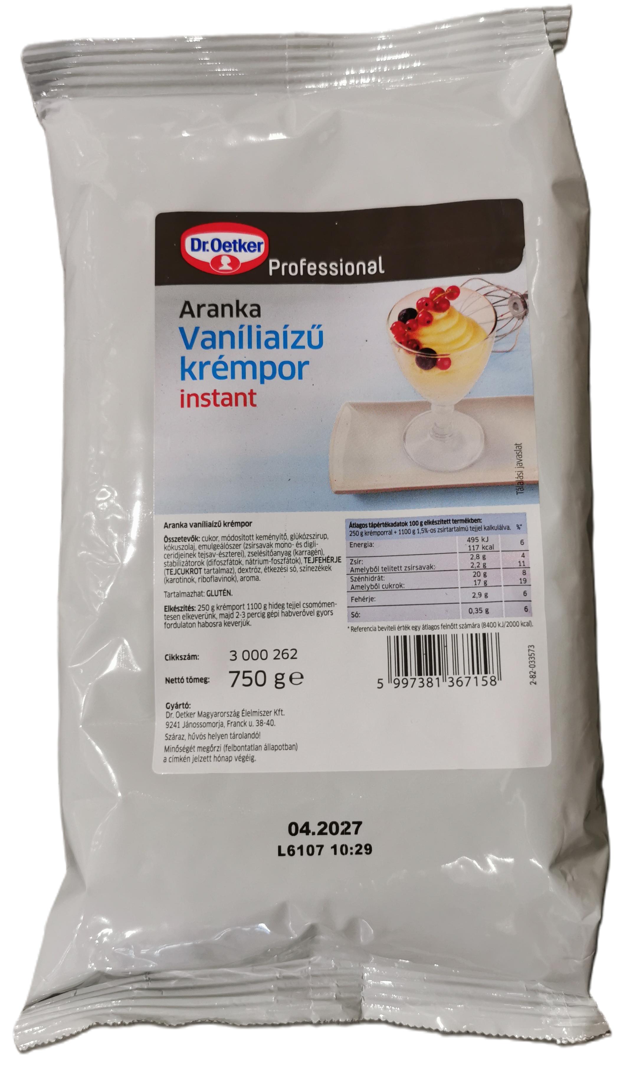 Krémpor vanília 750 g ARANKA DR.OETKER