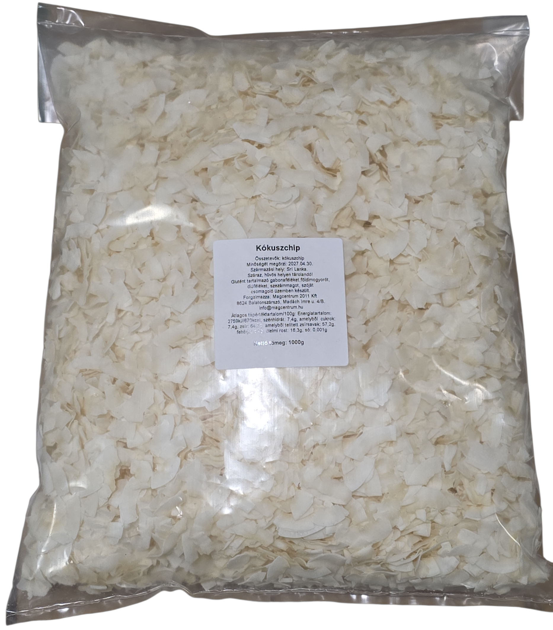 Kókuszchips 1 kg MAGCENTRUM