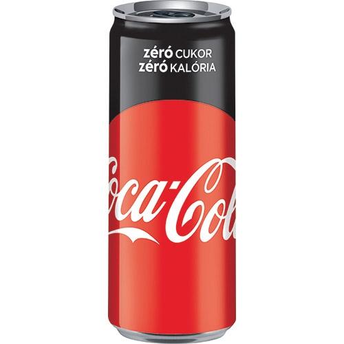 Coca Cola zero sleek 0.33 l dobozos