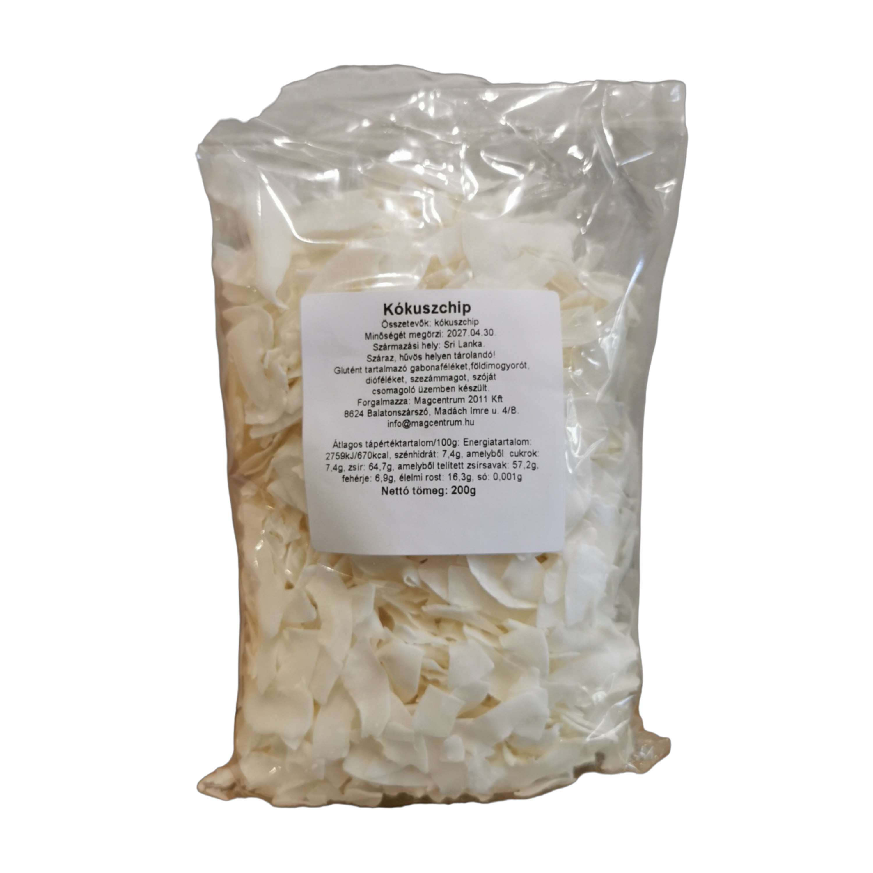 Kókuszchips 200 g MAGCENTRUM