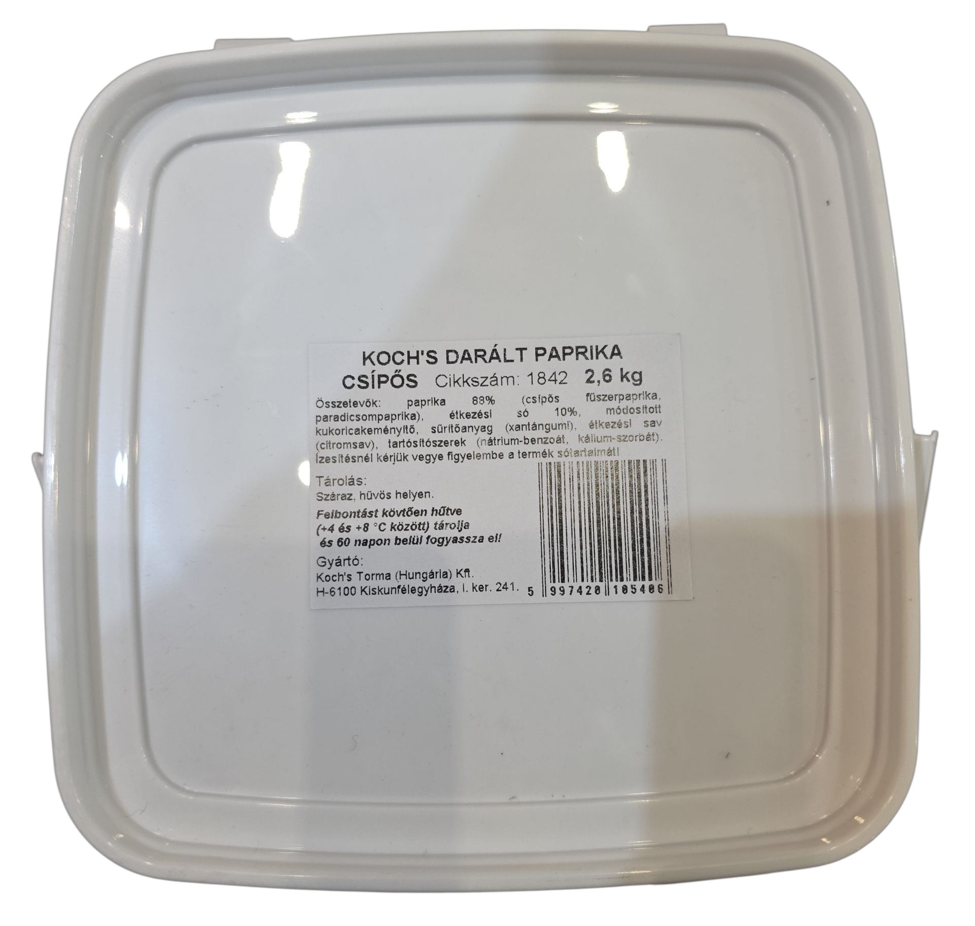 Kochs csípős paprika darált  2.600 g