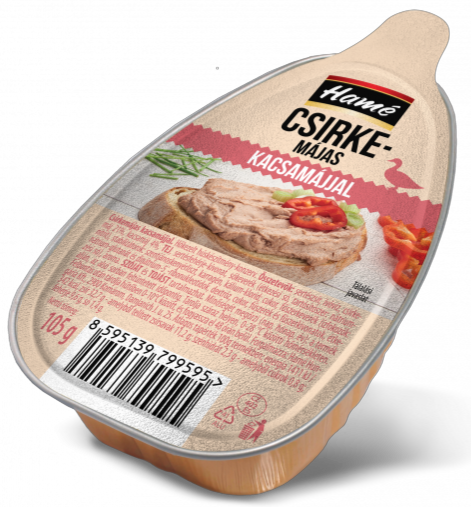 Csirkemájas kacsamájjal pástétom 105 g HAMÉ