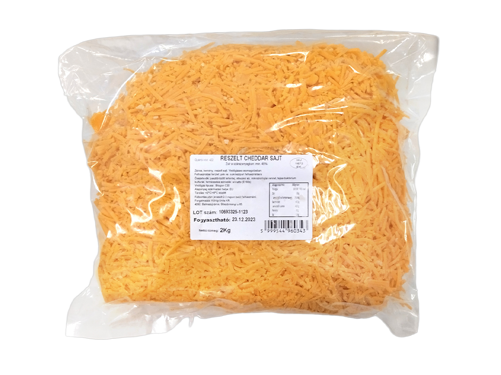 Sajt Cheddar red reszelt /kg