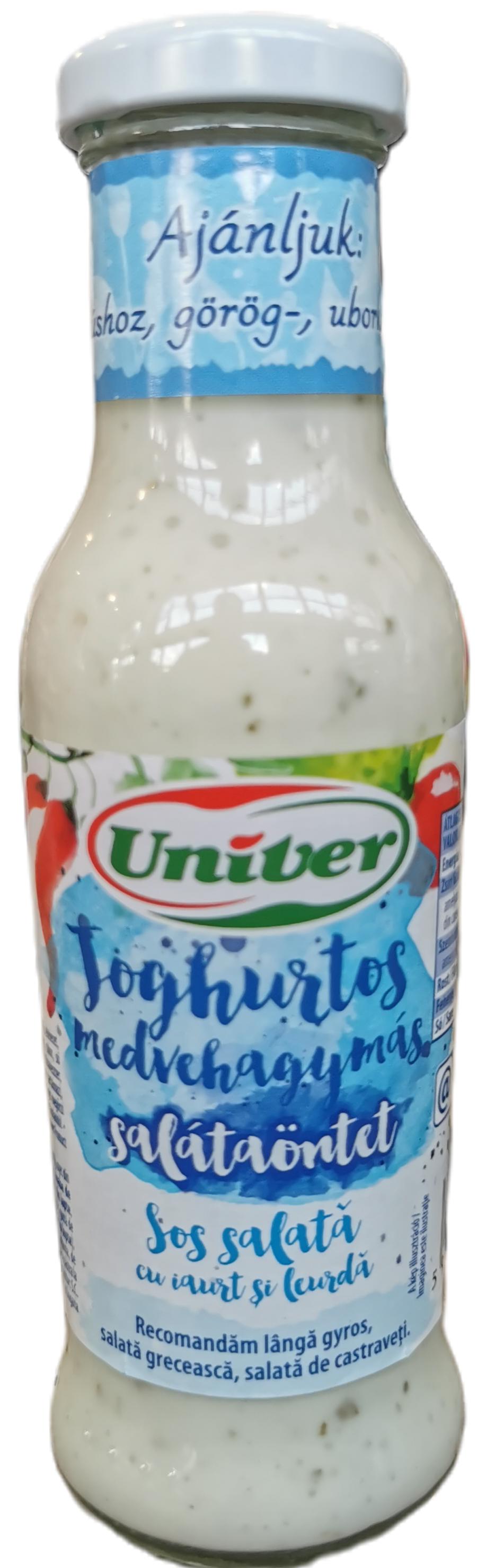 Salátaöntet joghurt-medvehagymás 230 g UNIVER