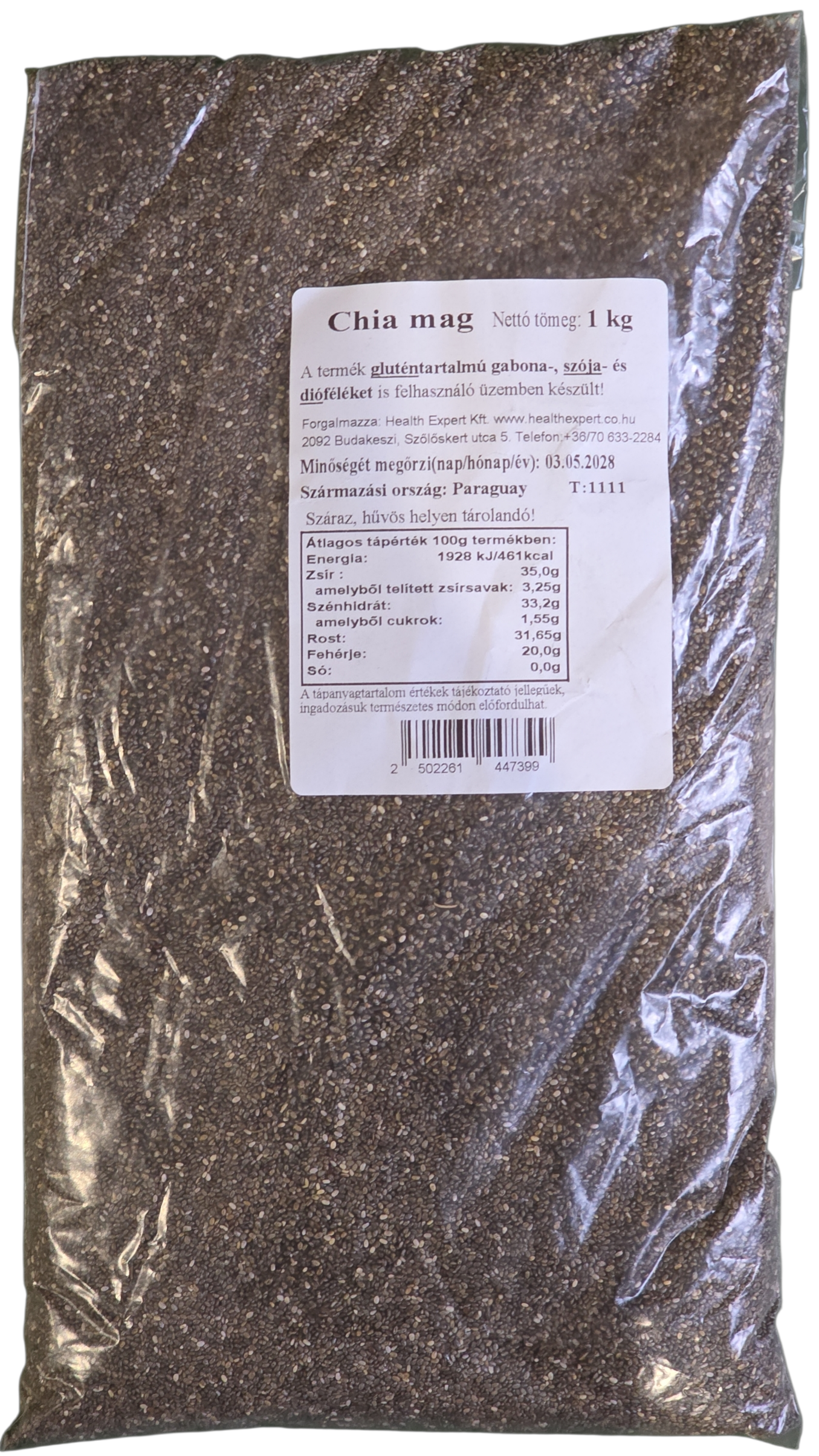 Chia mag 1 kg HEALTH EXPERT