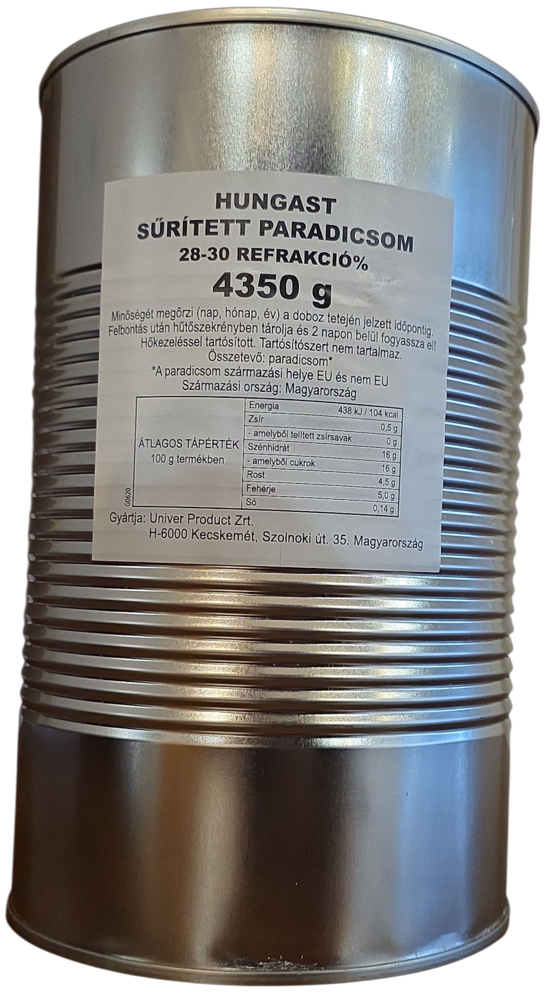 Paradicsompüré 28-30% 4.350 g HUNGAST