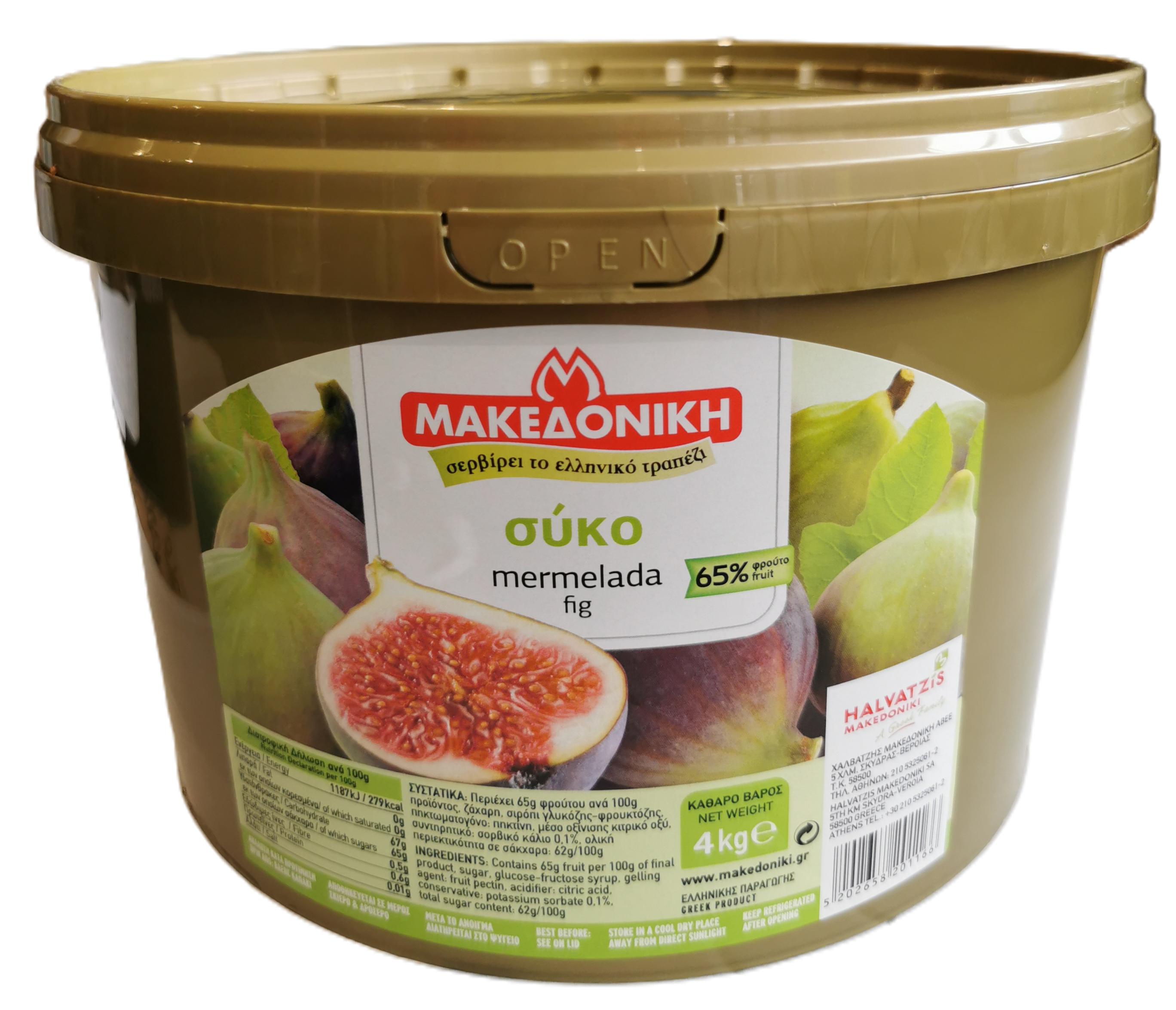 Füge lekvár 4 kg MAKEDONIKI