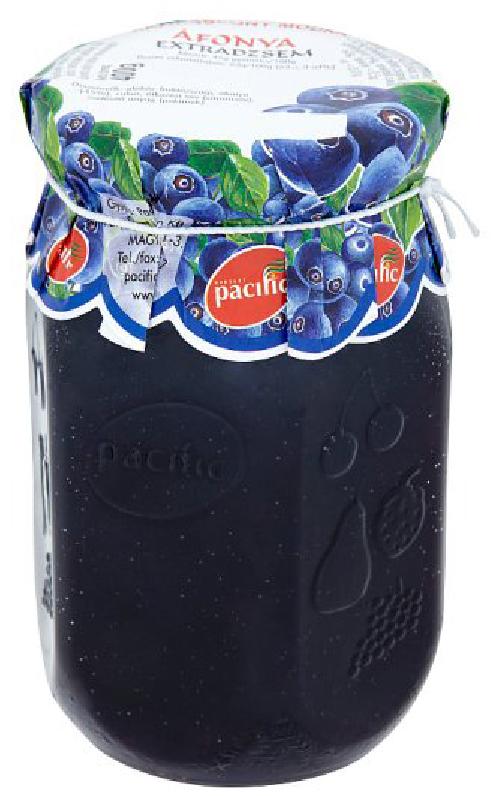 Áfonya extra dzsem (fekete) 400 g PACIFIC