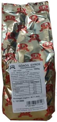 Görög Gyros MSG mentes 1 kg H.A.