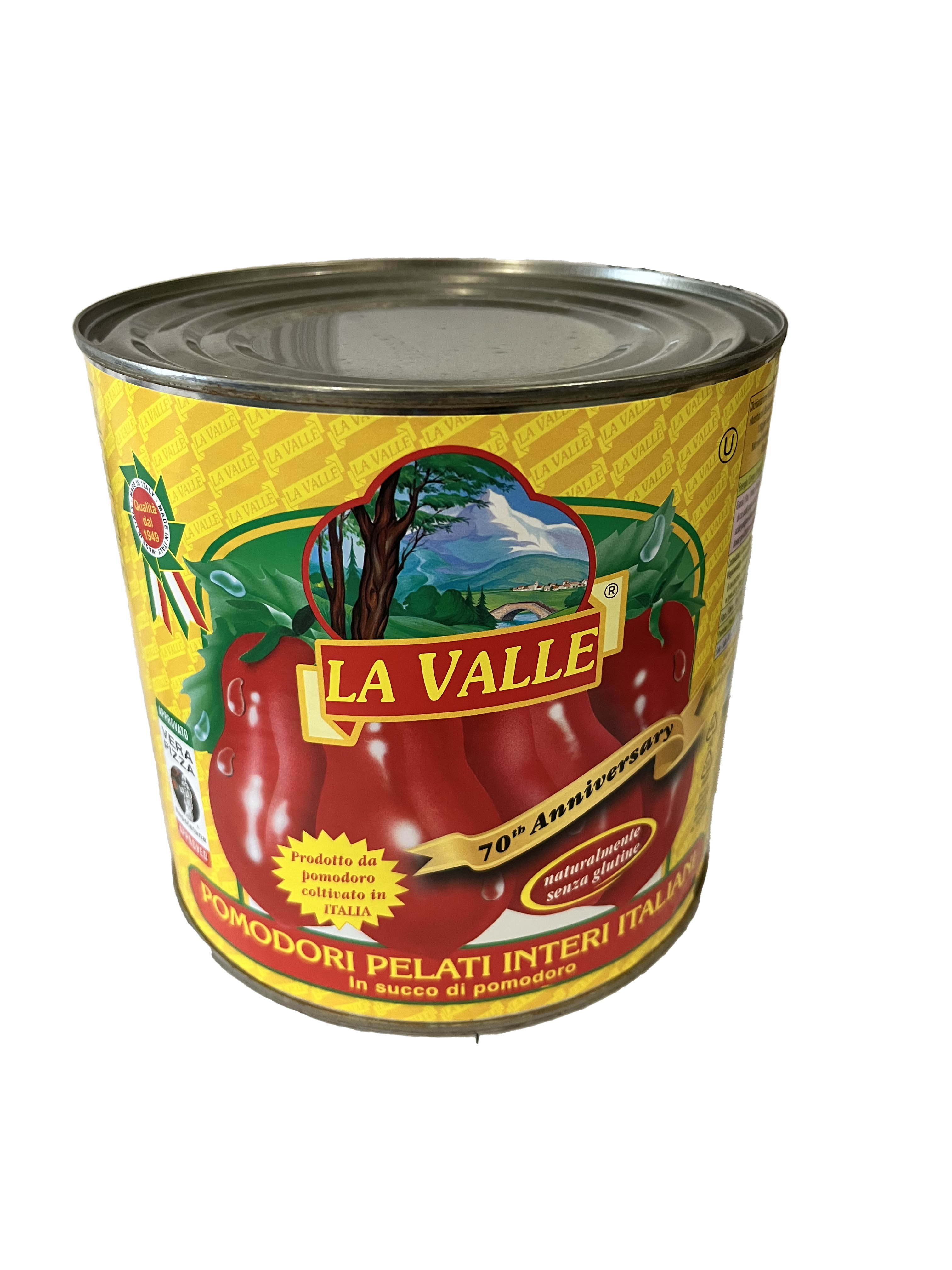 Hámozott egész paradicsom 2.500/1.500 g LA VALLE