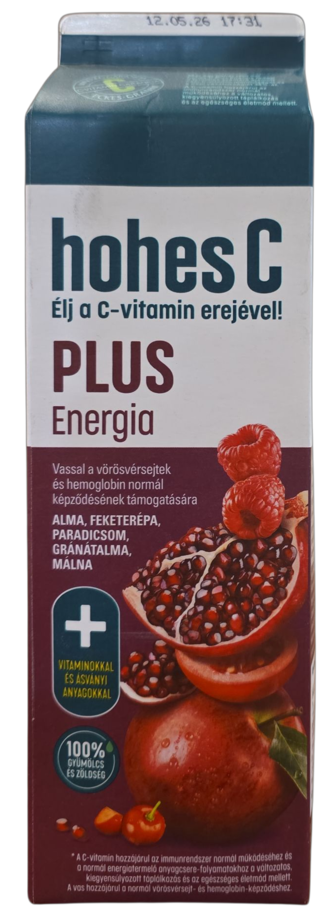 Hohes C Plus + Vas 100% gyümölcslé 1 l